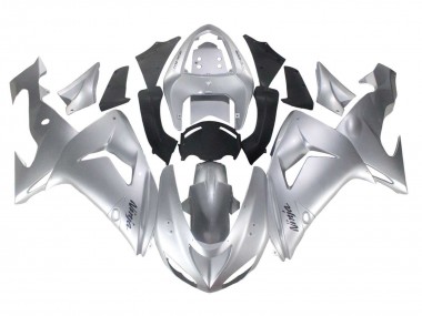 2006-2007 Kawasaki ZX10R Motorcycle Fairings - Silver Black Ninja Canada Suppliers