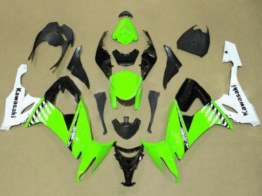 2008-2010 Kawasaki ZX10R Motorcycle Fairing - White Green Black Canada Suppliers