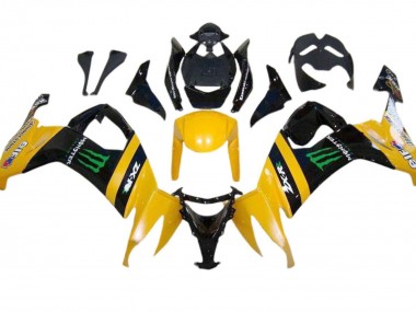 2008-2010 Kawasaki ZX10R Motorcycle Fairings - Yellow Black Green Monster Canada Suppliers