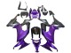 2008-2010 Kawasaki ZX10R Motorcycle Fairings - Purple Black Canada Suppliers