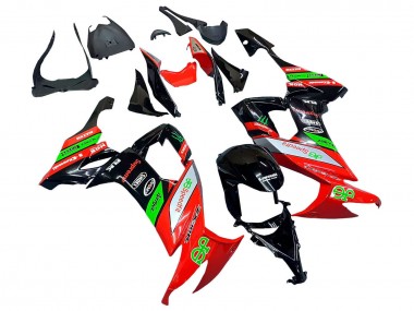 2008-2010 Kawasaki ZX10R Motorcycle Fairings - Red Green Black Canada Suppliers