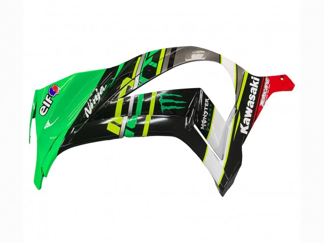 2011-2015 Kawasaki ZX10R Motorcycle Fairings - Green Yellow Black White Elf Monster Canada Suppliers