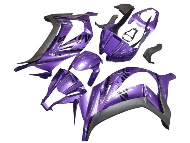 2011-2015 Kawasaki ZX10R Motorcycle Fairing - Purple Matte Black Canada Suppliers