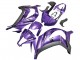 2011-2015 Kawasaki ZX10R Motorcycle Fairing - Purple Matte Black Canada Suppliers