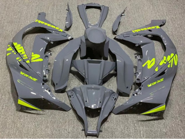 2011-2015 Kawasaki ZX10R Motorcycle Fairing - Nardo Grey Yellow Canada Suppliers