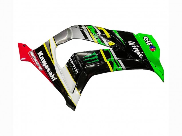 2016-2020 Kawasaki ZX10R Motorcycle Fairings - Green Yellow Red Black Elf Monster Canada Suppliers