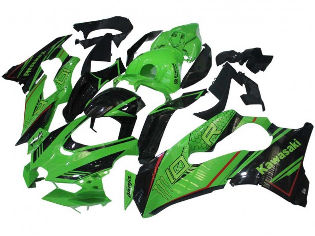 2021-2025 Kawasaki ZX10R Motorcycle Fairings - Green Glossy Black Canada Suppliers