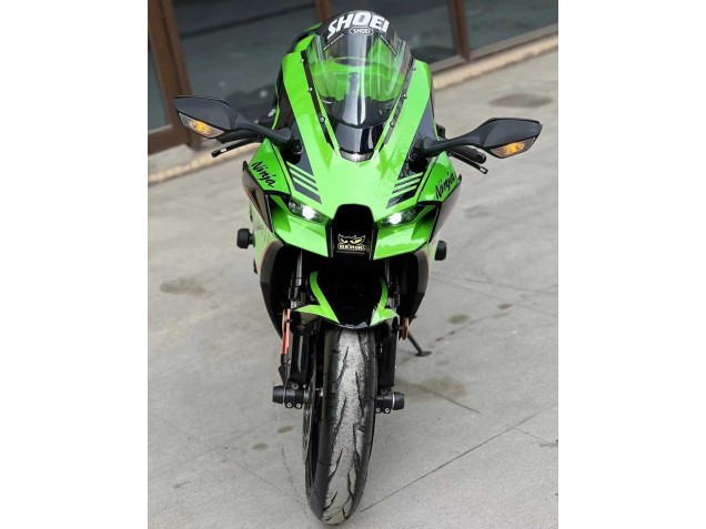 2021-2025 Kawasaki ZX10R Motorcycle Fairings - Green Glossy Black Canada Suppliers