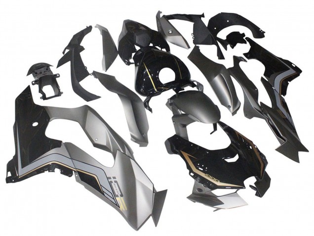 2021-2025 Kawasaki ZX10R Motorcycle Fairings - Black Grey Gold Canada Suppliers