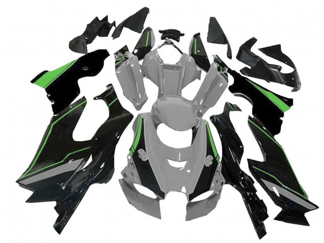 2021-2025 Kawasaki ZX10R Motorcycle Fairing - Grey Green Black Canada Suppliers