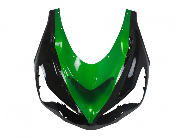 2012-2024 Kawasaki ZX14R ZZR1400 Motorcycle Fairing Kits - Green Glossy Black Canada Suppliers