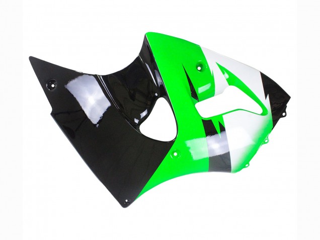 1998-1999 Kawasaki ZX6R Motorcycle Fairings - Green White Glossy Black Canada Suppliers