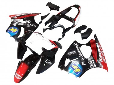 2000-2002 Kawasaki ZX6R Motorcycle Fairings - Glossy Black Red Blue Red PlayStation 2 Canada Suppliers