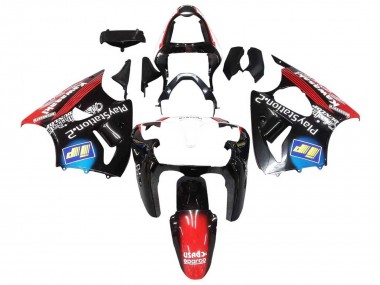 2000-2002 Kawasaki ZX6R Motorcycle Fairings - Glossy Black Red Blue Red PlayStation 2 Canada Suppliers