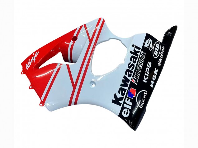 2000-2002 Kawasaki ZX6R Motorcycle Fairings - White Red Black Canada Suppliers