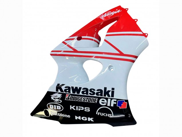 2000-2002 Kawasaki ZX6R Motorcycle Fairings - White Red Black Canada Suppliers