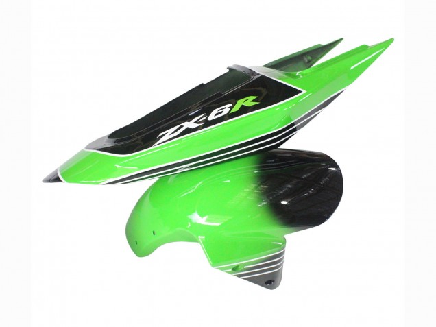 2003-2004 Kawasaki ZX6R Motorcycle Fairings - Green White Black Canada Suppliers