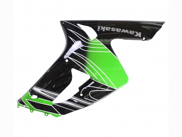 2003-2004 Kawasaki ZX6R Motorcycle Fairings - Green White Black Canada Suppliers