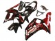 2003-2004 Kawasaki ZX6R Motorcycle Fairings - Glossy Black Red Flame Canada Suppliers