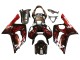 2003-2004 Kawasaki ZX6R Motorcycle Fairings - Glossy Black Red Flame Canada Suppliers