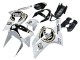 2003-2004 Kawasaki ZX6R Motorcycle Fairings - White Black Motul Lucky Strike Canada Suppliers