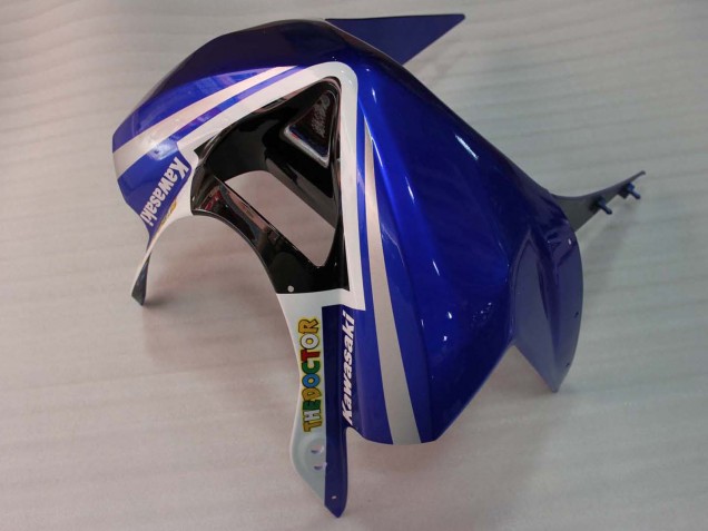 2003-2004 Kawasaki ZX6R Motorcycle Fairings - White Blue Red Fiat Canada Suppliers