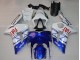 2003-2004 Kawasaki ZX6R Motorcycle Fairings - White Blue Red Fiat Canada Suppliers