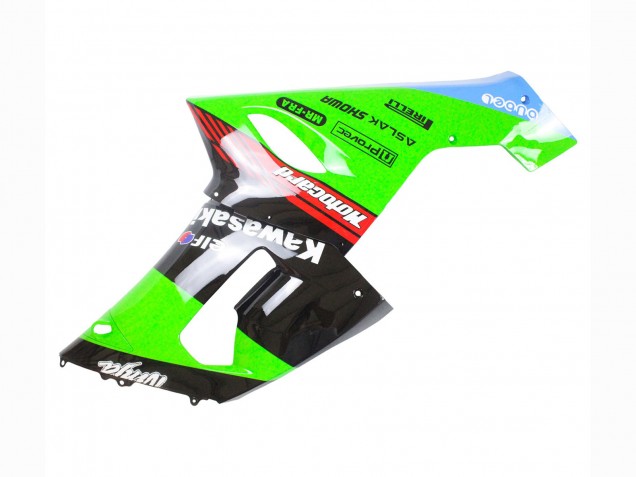 2005-2006 Kawasaki ZX6R Motorcycle Fairings - Green Red Black Elf 66 Canada Suppliers