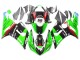 2005-2006 Kawasaki ZX6R Motorcycle Fairings - Green Red Black Elf 66 Canada Suppliers