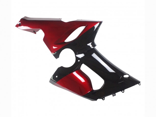 2005-2006 Kawasaki ZX6R Motorcycle Fairing - Red Glossy Black Canada Suppliers