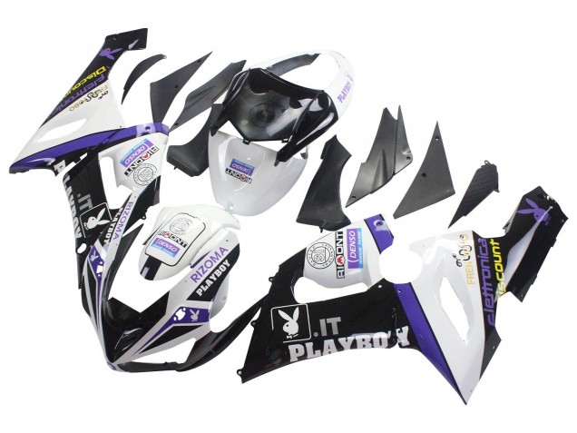 2005-2006 Kawasaki ZX6R Motorcycle Fairings - White Purple Black Rizoma Playboy DENSO Canada Suppliers