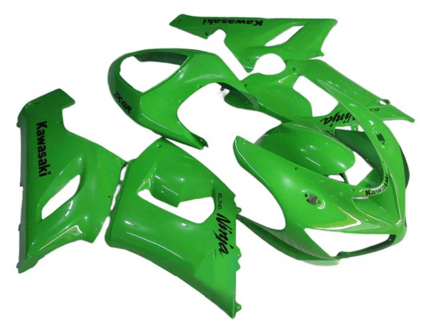 2005-2006 Kawasaki ZX6R Motorcycle Fairings - Green Canada Suppliers