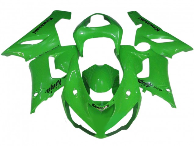 2005-2006 Kawasaki ZX6R Motorcycle Fairings - Green Canada Suppliers