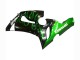 2005-2006 Kawasaki ZX6R Motorcycle Fairing - Glossy Black Green Flame Canada Suppliers