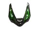 2005-2006 Kawasaki ZX6R Motorcycle Fairing - Glossy Black Green Flame Canada Suppliers