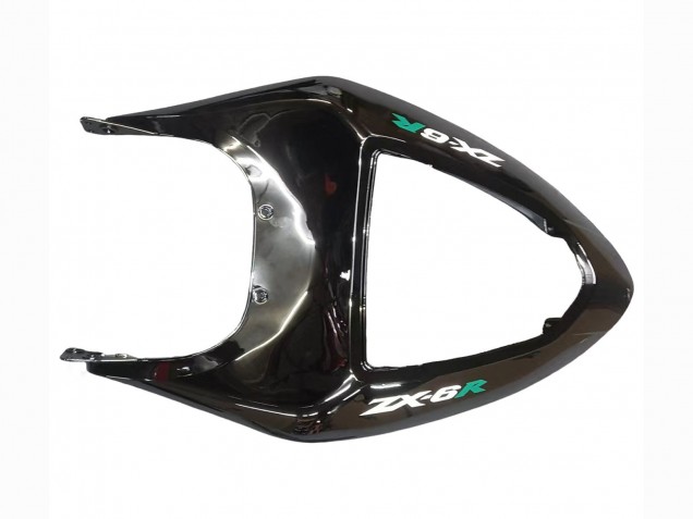 2005-2006 Kawasaki ZX6R Motorcycle Fairing - Glossy Black Green Flame Canada Suppliers