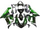 2005-2006 Kawasaki ZX6R Motorcycle Fairing - Glossy Black Green Flame Canada Suppliers