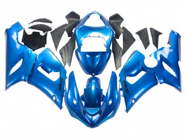 2005-2006 Kawasaki ZX6R Motorcycle Fairings - Glossy Blue Canada Suppliers