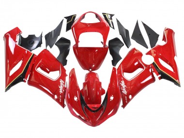 2005-2006 Kawasaki ZX6R Motorcycle Fairings - Red Yellow Black Canada Suppliers