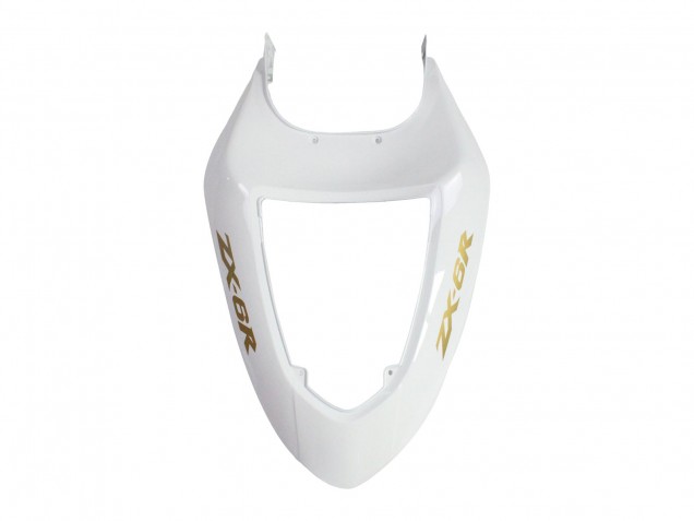 2005-2006 Kawasaki ZX6R Motorcycle Fairings - White Black Gold Ninja Canada Suppliers