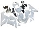 2005-2006 Kawasaki ZX6R Motorcycle Fairings - White Canada Suppliers