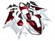 2005-2006 Kawasaki ZX6R Motorcycle Fairings - White Red Canada Suppliers