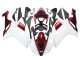 2007-2008 Kawasaki ZX6R Motorcycle Fairing - White Red Canada Suppliers