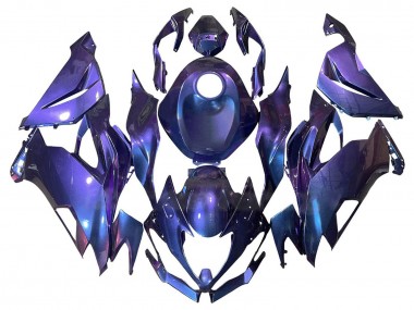 2019-2022 Kawasaki ZX6R Motorcycle Fairings - Purple Blue Canada Suppliers
