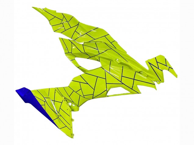 2019-2022 Kawasaki ZX6R Motorcycle Fairings - Blue Yellow Canada Suppliers