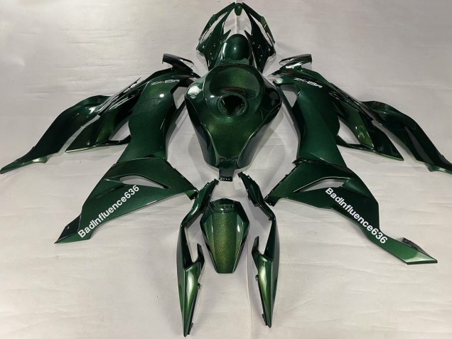 2019-2022 Kawasaki ZX6R Motorcycle Fairings - Dark Green Canada Suppliers