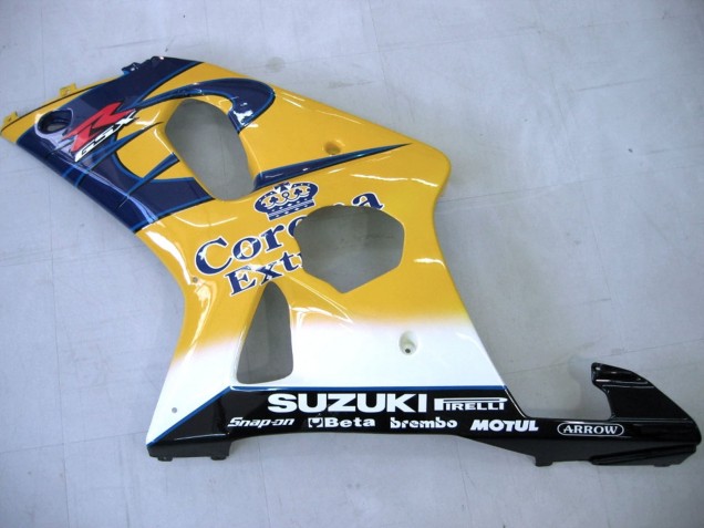2000-2002 Suzuki GSXR1000 Motorcycle Fairings - Yellow Dark Blue White Motul Corona Canada Suppliers