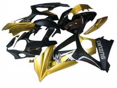 2007-2008 Suzuki GSXR 1000 Motorcycle Fairings - Gold Black Silver Decal Canada Suppliers