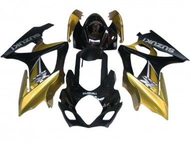 2007-2008 Suzuki GSXR 1000 Motorcycle Fairings - Gold Black Silver Decal Canada Suppliers