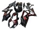 2007-2008 Suzuki GSXR 1000 Motorcycle Fairings - Black Red Flame Canada Suppliers